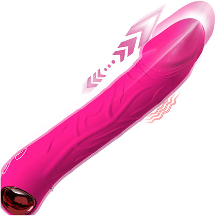 Dildo Vibrator Thrusting Function, 2 in 1 G-Spot Vibration for Women, Sex Toy for Women Couples Extreme, Realistic Silicone Anal Dildo, Budoli Erotic Sex Toy 10 Vibrations &amp; 3 Thrusts