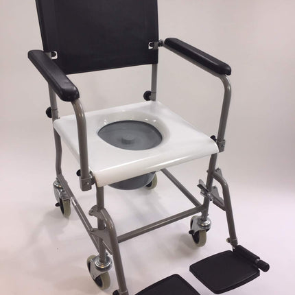 Mobile commode chair TSF from Trendmobil on wheels NEW for professional care commode chair
