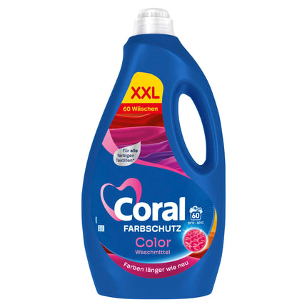 Coral Color Protection Color Detergent Liquid detergent for colors longer like new XXL 60 WL
