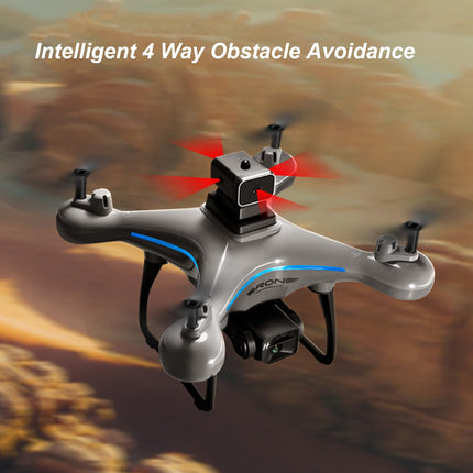 KY102 RC Drone, 4K HD Dual Camera 50X Zoom Aerial Photography Drone with Intelligent Hover, 1800mAh 4-Way Obstacle Avoidance, 360° Flips, Gesture Photography, Remote Control
