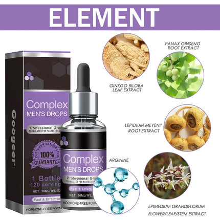 WAWJ® Drops for Men, Men'S Drops, Wewersh Complex Drops For Men, S Drops Super Potent Version, Secret Drops For Strong Men (1pcs) (B)