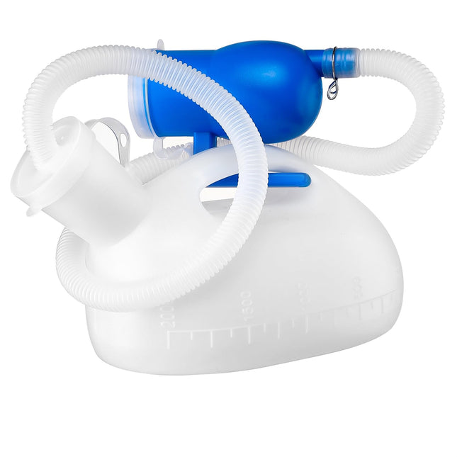 Urinal Bottles 2000ml Pee Bottle Urinal Bottle for Men Portable Toilet Male Urinal with Leak-Proof Lid and 180CM Hose for Hospital Car Camping