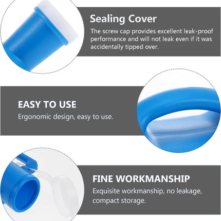 Daletu Urinal Bottle for Men 2 Liters with Screw Cap Leak-Proof On the Go, Urinal for Women 2000ml with Holder, Large Pee Bottle for Bedridden People, Camping, Car (Blue)