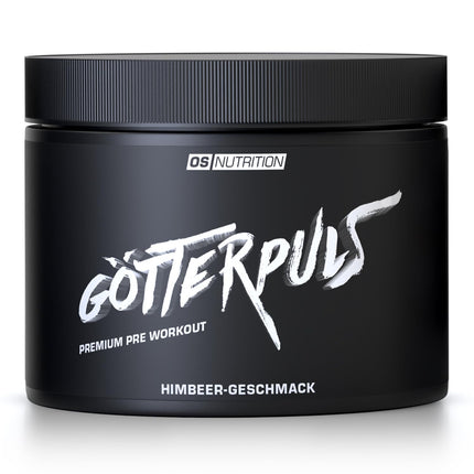 OS NUTRITION Götterpuls Premium Pre Workout Booster Raspberry 308g