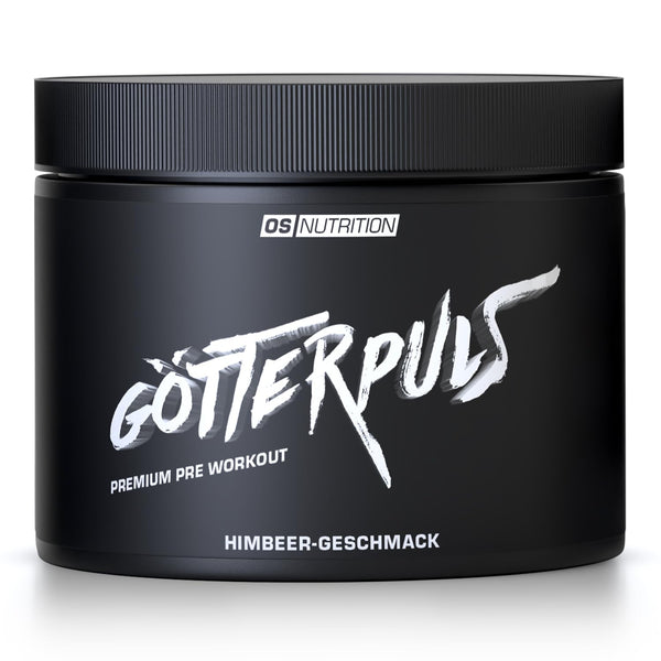 OS NUTRITION Götterpuls Premium Pre Workout Booster Raspberry 308g