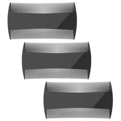 SCJJZ nit comb, lice comb, dandruff comb, men's comb, hair cutting comb, hairdressing comb, double-sided comb fine-tooth beard (3 pieces)