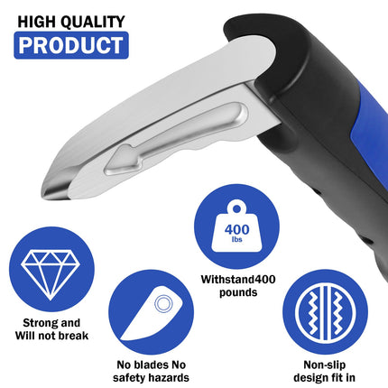 2 pieces car exit aid for seniors, load-bearing 180 kg, car entry aid for seniors, rust-proof, corrosion-resistant, car safety hammer function for car doors, motorhome doors, truck doors (2 pieces blue)