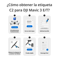DJI Mavic 3E Worry-Free Basic Combo - Camera drone with 4/3 CMOS wide-angle camera, mechanical shutter, 56x hybrid zoom, 39 min flight time, centimeter-precise positioning, C2
