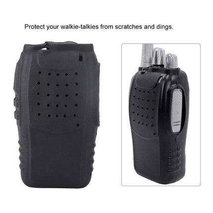 2-Piece Radio Walkie Talkie Case Soft Silicone Radio Holster Case Protector for BF888s Walkie Talkies