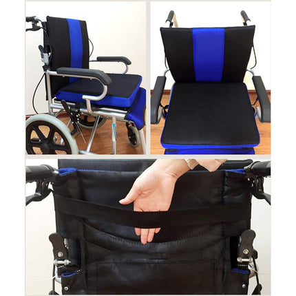 HRRH Wheelchair Cushion, Anti-Decubitus Honeycomb Cushion Breathable Comfort Back Oxford Cloth Material Wheelchair Cushion, (16 * 17.7 * 1.6 inches)