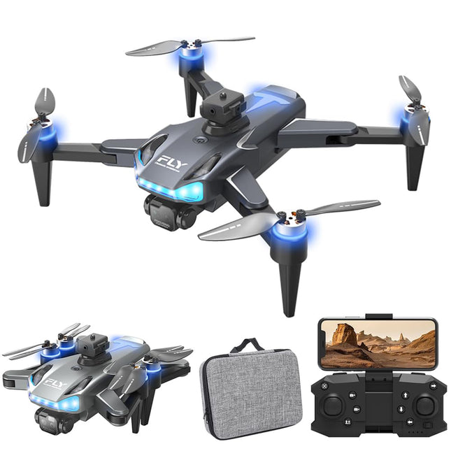 OBEST Drone with Camera, Drone for Adults and Children, RC Drone Remote Controlled Drone Quadcopter Foldable Drone for Beginners WIFI Transmission APP Control Brushless Motor 360° Obstacle Avoidance