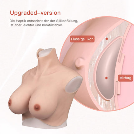 KUMIHO Silicone Breast Forms Fake Breasts Artificial Breasts For Crossdresser Transgender Mastectomy Drag Queen Seventh Generation CE Cup