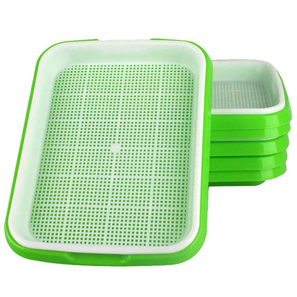 Fuuner 6 Pack Seed Germination Tray, Seedling Tray Germination Trays Greenhouse Effect Propagator Seed Germination Hydroponic Seeding Germination Greenhouse Tray for Family Garden Indoors and Outdoors