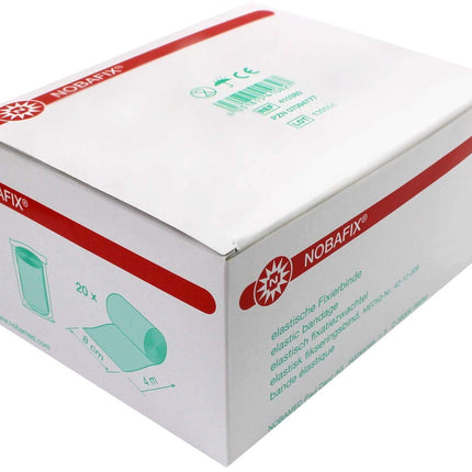 NOBA 20 gauze bandages, fixation bandages, 8 cm x 4 m, individually wrapped in foil