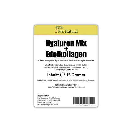 Hyaluronic Acid Collagen Powder 15 grams