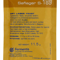 Fermentis Saflager S-189 11.5g bottom-fermenting brewer's yeast
