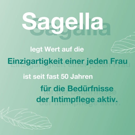 SAGELLA hydramed: Antibacterial wash lotion for the intimate area, intimate care for inflammation and increased risk of infection, 250 ml