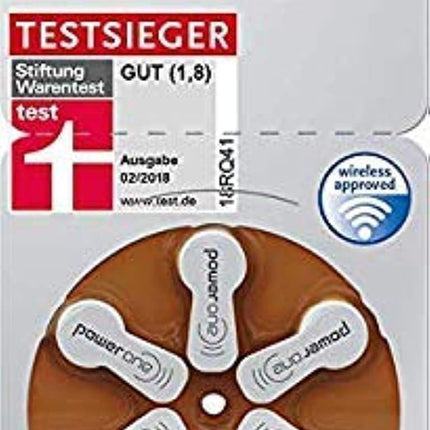 Power One P312 hearing aid battery (10 packs of 6)