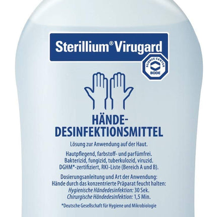 5 x 100ml Sterillium Virugard Hygiene Hand Disinfectant