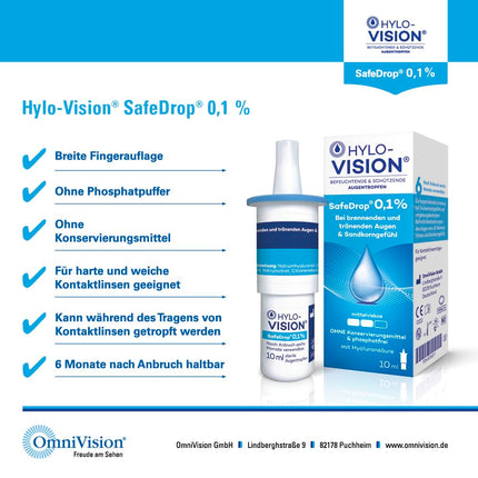 HYLO-VISION SafeDrop 0.1% eye drops 2 x 10 ml