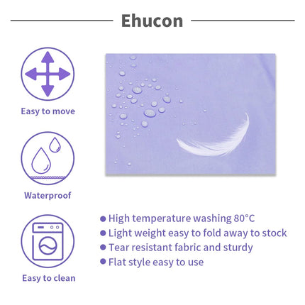 Ehucon Patient Flat Transfer Slide Sheet-55"x79" for Patient/Elderly/Senior Transfers in Cars/Wheelchairs/Beds Transferring and Repositioning Easy, Reusable and Washable, Purple