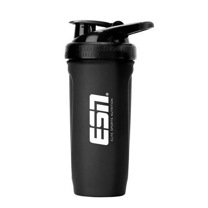 ESN Shaker Reforce Stainless Steel, black, 700 ml, leak-proof, measurements engraved inside, free from BPA &amp; DEHP