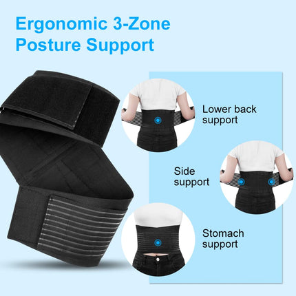 ACWOO Back Brace Back Support Belt for Men and Women, Breathable Back Belt, Back Support for Sports Back Brace Relieves Back, Anti-Sweat Lumbar Belt Back Support Belt (M)