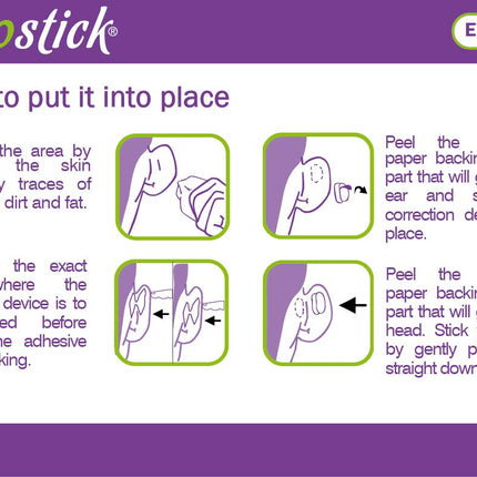 Otostick | Cosmetic corrector for protruding ears | Contains 8 correctors | Ages 3 and up.