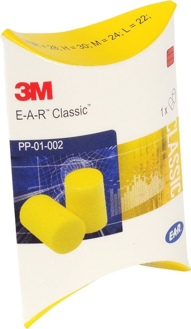 3M EAR Classic, 50 pairs packed in pairs, yellow, hearing protection = 31 dB