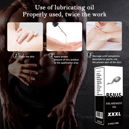 BAWUTZ Penis Enlargement Oil, Male Enlargement Oil, Penis Enlargement Oil for Men to Prolong Sex Life, Male Genital Massage Oil 10ml (5PC)