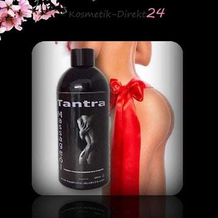 Tantra massage oil 500 ml Natural oil perfume-free also for allergy sufferers Partner massage Erotic massage