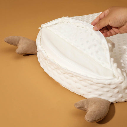 Wedge Pillow Anti Reflux, 3-Piece Wedge Pillow Bed Reflux Pillow Anti-Colic, Wedge Pillow U-Positioning Pillow Side Support Pillow with Memory Foam, Washable Nursing Pillow Triangles Ramp Pad (Beige#)