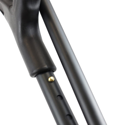 Pepe Mobility - Crutches Foldable (x2), Forearm Crutches Black, Height Adjustable, Orthopedic Walking Aid