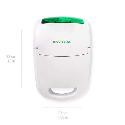 Medisana IN 550 Inhaler, inhalation device with mouthpiece and mask for adults and children, nebulizer inhaler for colds or asthma with extra accessories, integrated accessory compartment