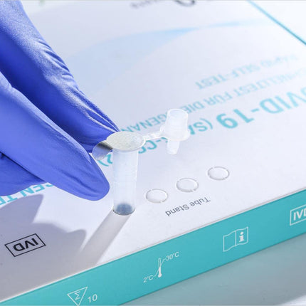 EUROPAPA® 10x Corona lay test self-test Covid-19 antigen test for SARS-CoV-2 rapid test for self-testing test cassette sample swab antigen extract individually packaged