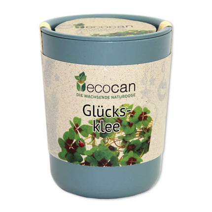 Feel Green Ecocan, Lucky Clover, Sustainable Gift Idea (100% Eco Friendly), Grow Your Own/Growing Kit, The Growing Eco-Can, Made in Austria