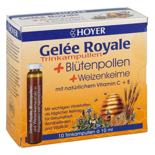 hoyer jelly roy.+bluetenpol.+wheat k. drinking camp 10X10ml