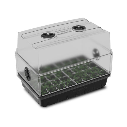 AC Infinity Humidity Dome, Germination Kit with Stable Drip Tray, 5 x 8 Cells, Seedling Tray and Ventilated Height Extension Plates, for Seed Starting, Propagation, and Cloning Plants