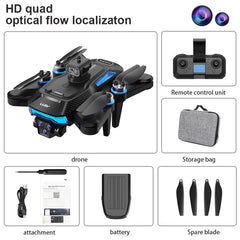 OBEST Drone with Camera, Camera Drone for Beginners, Brushless Motor, 5G WiFi Foldable RC Drone, 360° Obstacle Avoidance, 90° ESC Camera, One-Button Take-off/Landing (2 Batteries)
