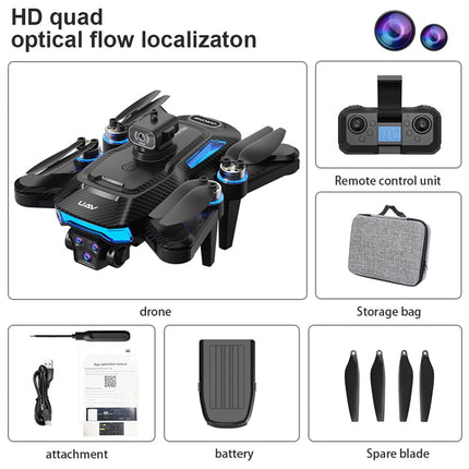 OBEST Drone with Camera, Camera Drone for Beginners, Brushless Motor, 5G WiFi Foldable RC Drone, 360° Obstacle Avoidance, 90° ESC Camera, One-Button Take-off/Landing (2 Batteries)