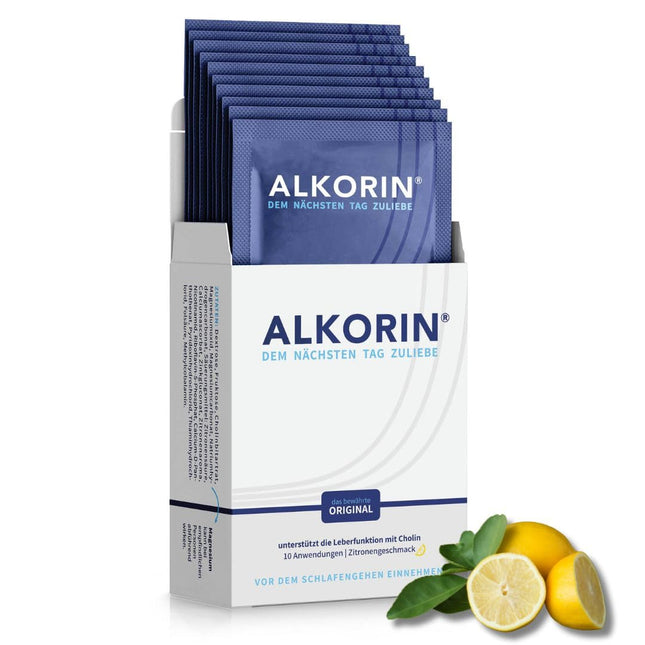 ALKORIN – the proven original | 10 uses | For the sake of the next day | Supports liver function with choline | Base powder | important electrolytes, minerals, and vitamins