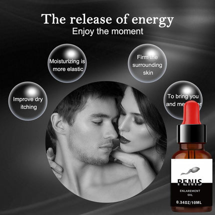 BAWUTZ Penis Enlargement Oil, Male Enlargement Oil, Penis Enlargement Oil for Men to Prolong Sex Life, Male Genital Massage Oil 10ml (5PC)