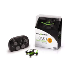 Sky Viper Dash Nano Drone Black/Green, 2 x 2 x 0.7 inches