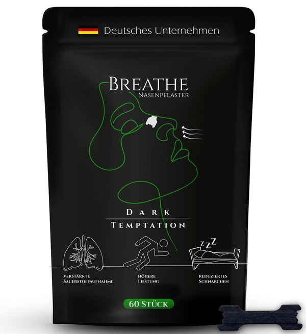 Breathe Nasal Strips – 60 Strips, Black | Improved performance for sports, racing drivers, and learning | Restful sleep &amp; less snoring | Breathe better with colds &amp; allergies