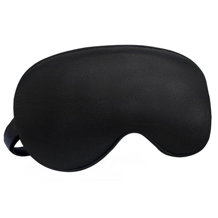 Audamp Sleep Mask Eye Mask Night Mask Adjustable Strap Skin-friendly Silk Ultra Soft Sleeping Mask 1 Piece (Black)