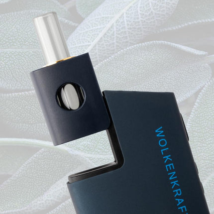 WOLKENKRAFT FX MINI ULTRA Premium Vaporizer - USB-C | Magnetic Slide-In Mouthpiece | Titanium Chamber | Temperature 100-220 °C | Operating Timer 3-5 Min. | 100% Convection *Night Blue*