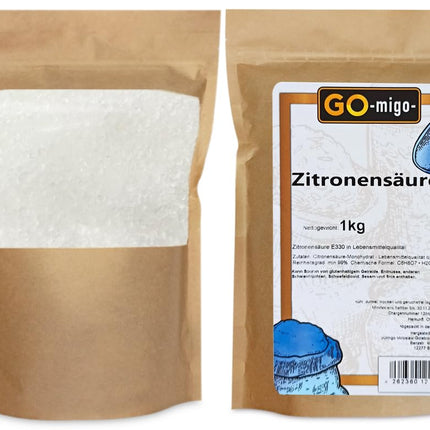 1kg Citric acid E330 in food grade 1000g