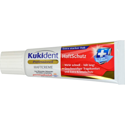 Kukident Professional Adhesive Cream - Adhesive protection for dentures, extra strong hold - Fast, long-lasting effect - 1 x 40 g