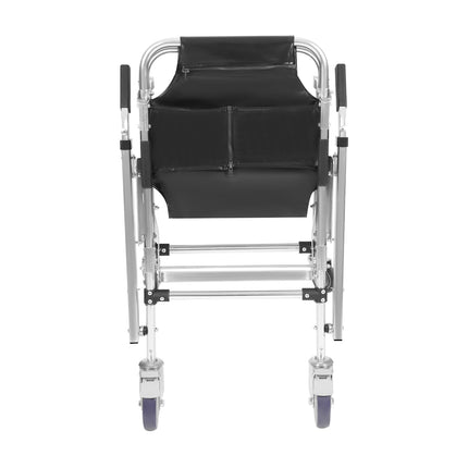 VonVVer Stair Chair for Seniors, Foldable, 160KG Load Capacity - Evacuation Chair for Stairs with Safety Belts, Stair Lift, Stair Climber, Wheelchair, Emergency Stair Climbing Wheelchair (Black)
