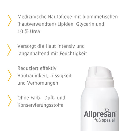 Allpresan Foot Special No. 3 Original Foam Cream – For the daily care of very dry feet, vegan, 200 ml
